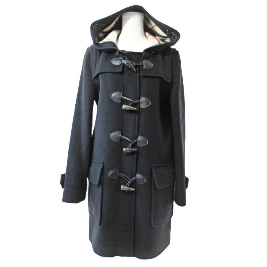 BURBERRY BRIT ダッフルコート ウール　ノバチェック　ブラック　40 バーバリーブリット BURBERRY BRIT ウール ダッフルコート ジャケット