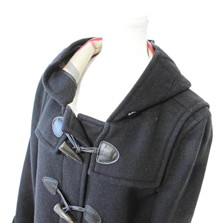 BURBERRY BRIT ダッフルコート ウール　ノバチェック　ブラック　40 バーバリーブリット BURBERRY BRIT ウール ダッフルコート ジャケット