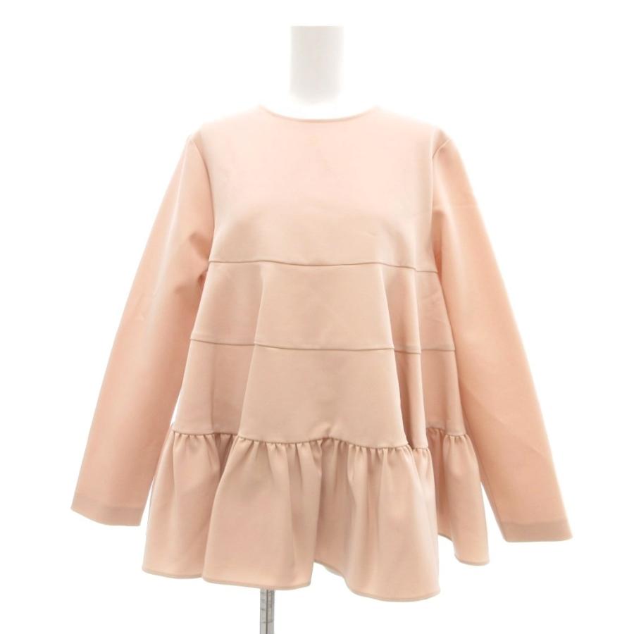 【中古】ヨリ yori 21AW ティアードギャザーブラウス チュニック 長袖 36 ピンク /UO レディース ヨリ yori 21AW ティアードギャザーブラウス チュニック 長袖 36