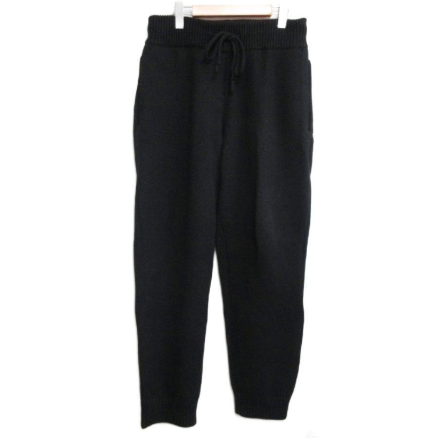 エイトン ATON 近年モデル ニットパンツ イージーパンツ カシミヤ リブ