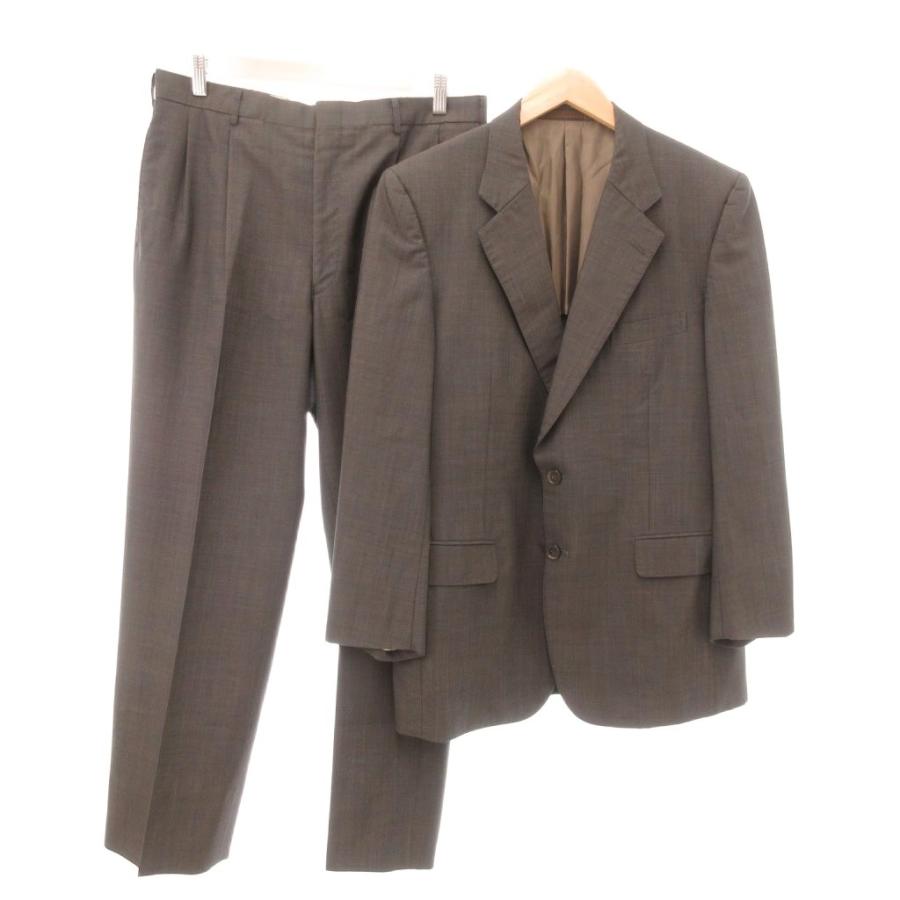 アクアスキュータム パンツスーツ セットアップ ウール ダークブラウン 大きめ アクアスキュータム パンツスーツ セットアップ ウール ダークブラウン