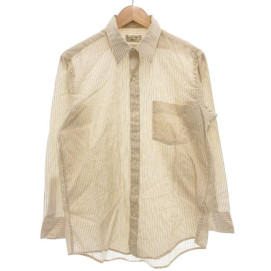 70s Arrow Kent ヴィンテージ ストライプシャツ 長袖 カジュアル 15.5