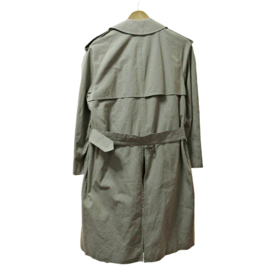 Aquascutum ベージュ ステンカラーコートメンズ　裏地付き　M SHEERWATER ステンカラーコート