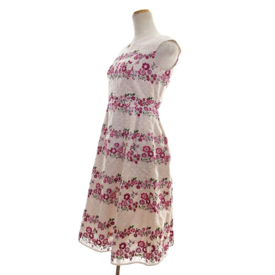トッカ TOCCA タグ付き 20SS 花柄 刺繍 ワンピース ノースリーブ 膝丈