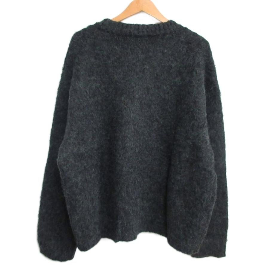 【中古】クール COOR 極美品 Hairy Soft Alpaca Cardigan シャギー ニットカーディガン 韓国ブランド グレー XL クール COOR 極美品 Hairy Soft Alpaca Cardigan シャギー ニット