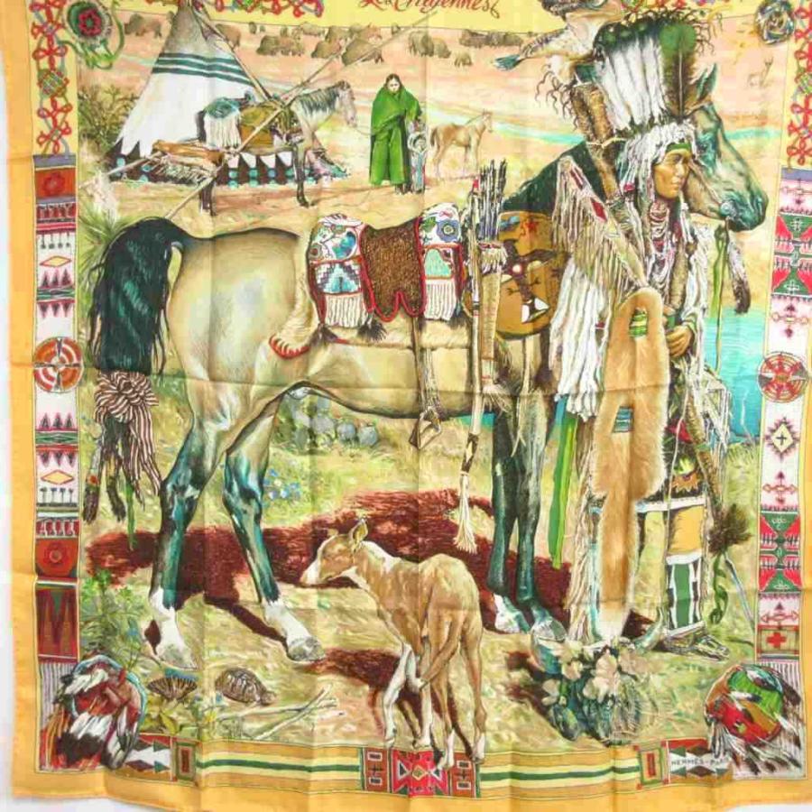 HERMES（エルメス） 美品 カレ 90 Les Cheyennes シャイアン族