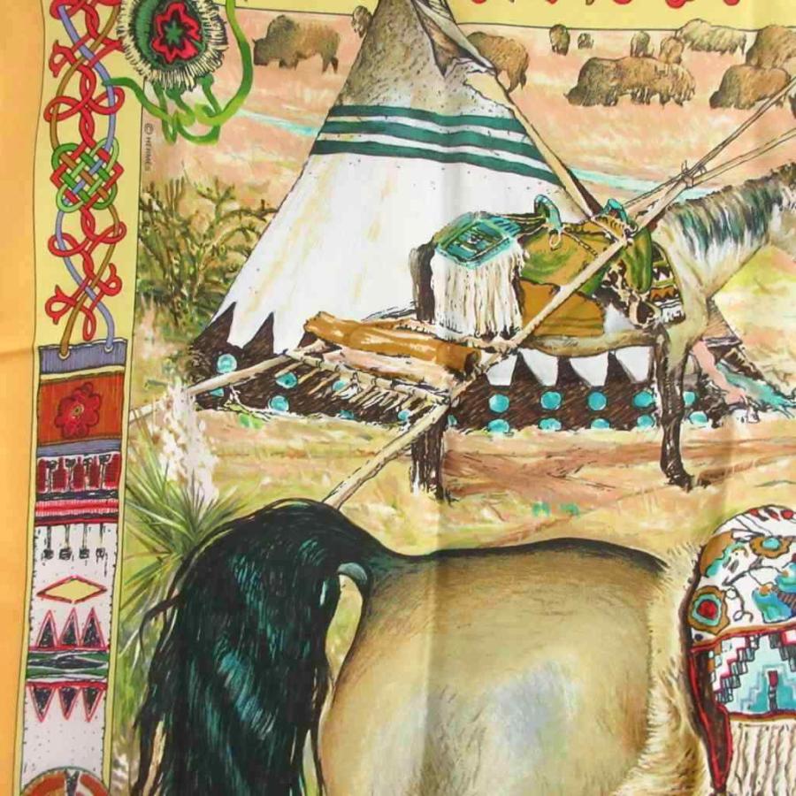 HERMES（エルメス） 美品 カレ 90 Les Cheyennes シャイアン族