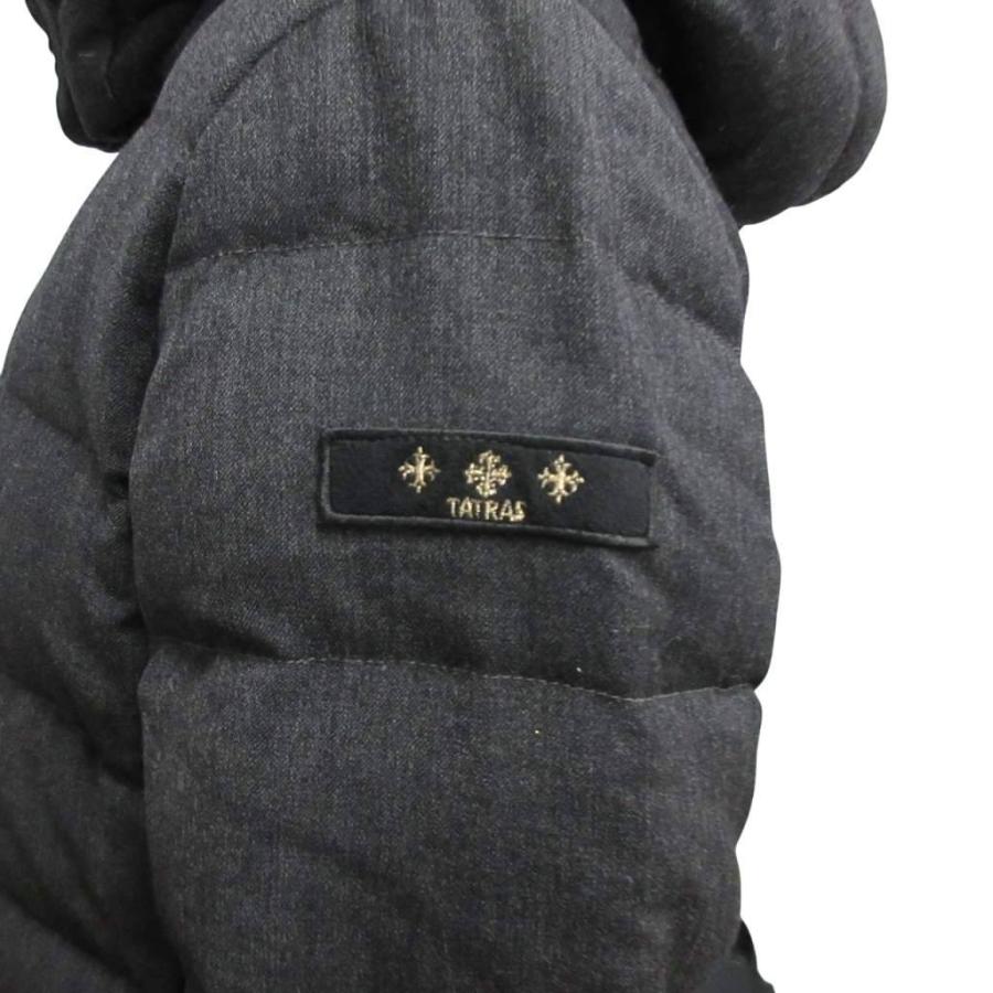 【中古】タトラス TATRAS ポリテアマ ウール フーデッド ダウンコート ダウンジャケット 3 グレー LTA7TM4425 タトラス TATRAS ポリテアマ ウール フーデッド ダウンコート ダウン