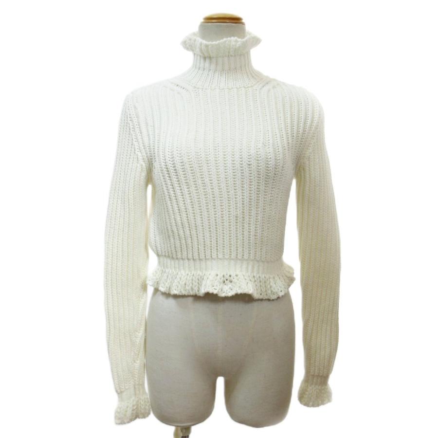 miu miu（ミュウミュウ） miumiu 2019 クロップドニット 長袖 コットン