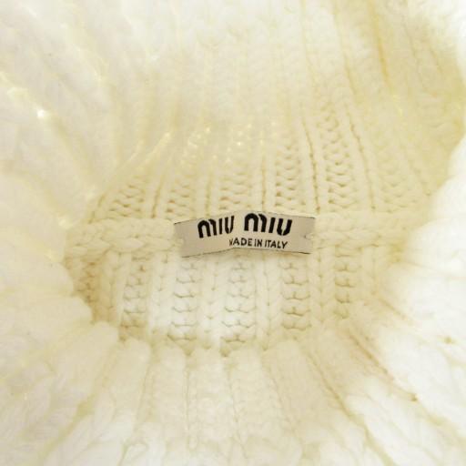 miu miu（ミュウミュウ） miumiu 2019 クロップドニット 長袖 コットン