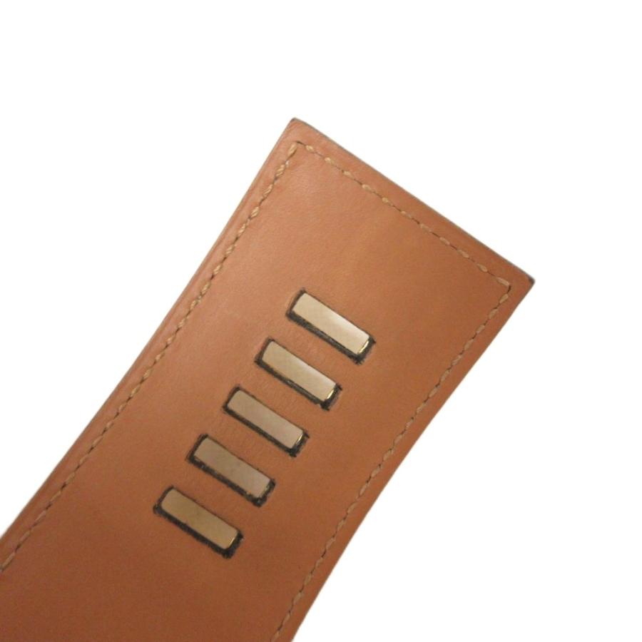 HERMES（エルメス） メドール コリエドシアン ベルト レザー ゴールド