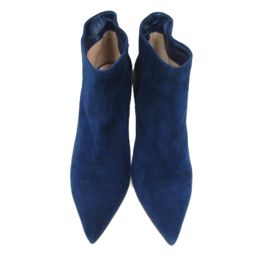 未使用品 ジャンヴィトロッシ 極美品 新ロゴ スエード ショートブーツ