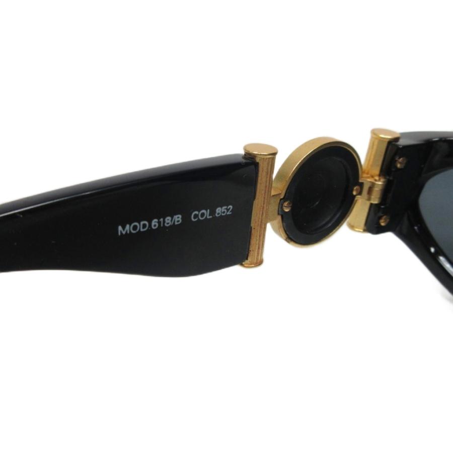 【中古】ジャンニヴェルサーチ ヴェルサーチェ メデューサ サングラス アイウェア 618/B 黒 ブラック IBO86 ジャンニヴェルサーチ ヴェルサーチェ メデューサ サングラス アイ