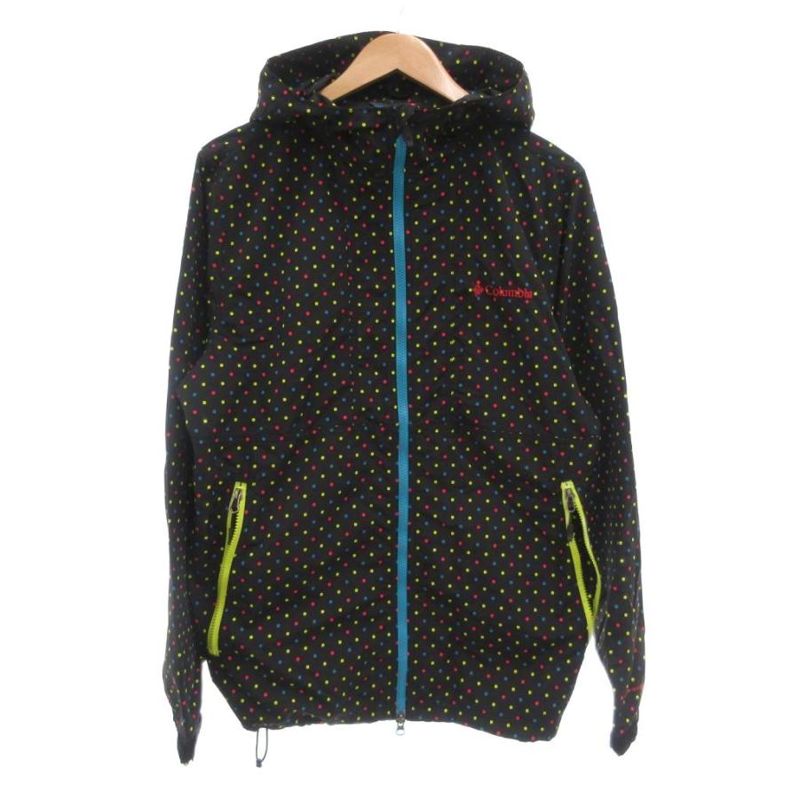 コロンビア Columbia マウンテンパーカー L ナイロン ドット柄 ロゴ