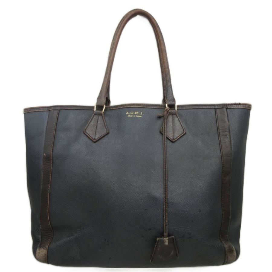 A.D.M.J. Accessoires De Mademoiselle ADMJ トートバッグ WHITE/NAVY/RED レディース ADMJ アクセソワ Accessoires De Mademoiselle 日本製 レザー トート