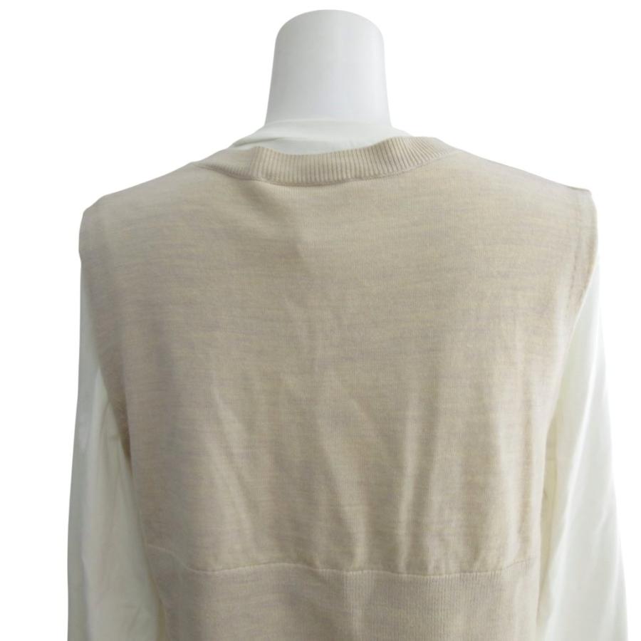新品タグ付ENFOLD Knit×Cut LayeredドッキングロングTシャツ 未使用品 エンフォルド ENFOLD タグ付 20AW Knit×Cut Layered