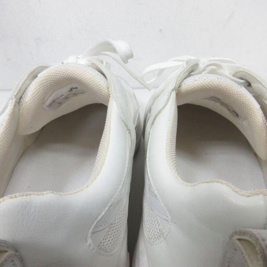 【中古】オーエーオー OAO THE CURVE1 スニーカー レザー ビブラムソール US10 28cm 白 ホワイト 23A-1A01AR2-80M オーエーオー OAO THE CURVE1 スニーカー レザー ビブラムソール US10