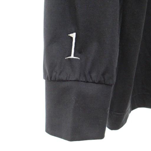 HERG1 エルグワン 美品 モックネック ロゴ刺繍 Tシャツ カットソー