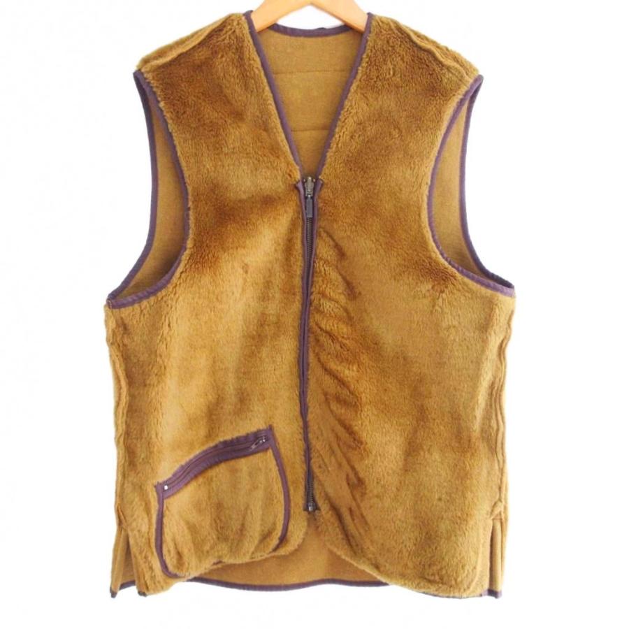 バブアー Barbour ファーライナー ボア ベスト ジップアップ 茶