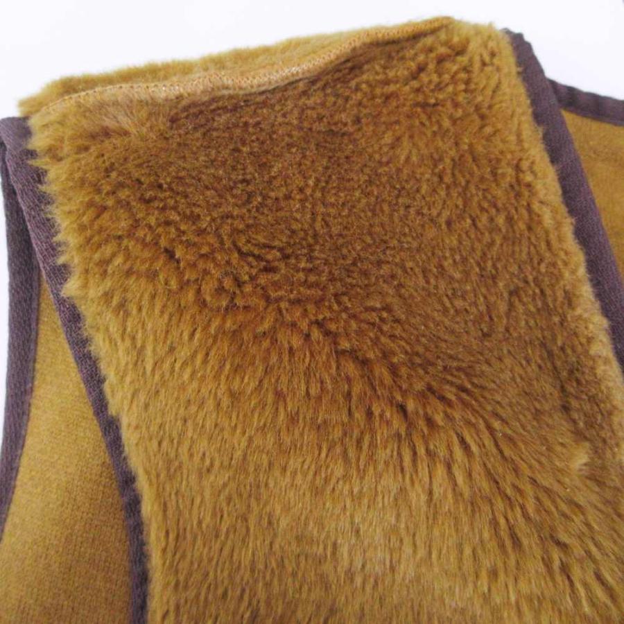 バブアー Barbour ファーライナー ボア ベスト ジップアップ 茶