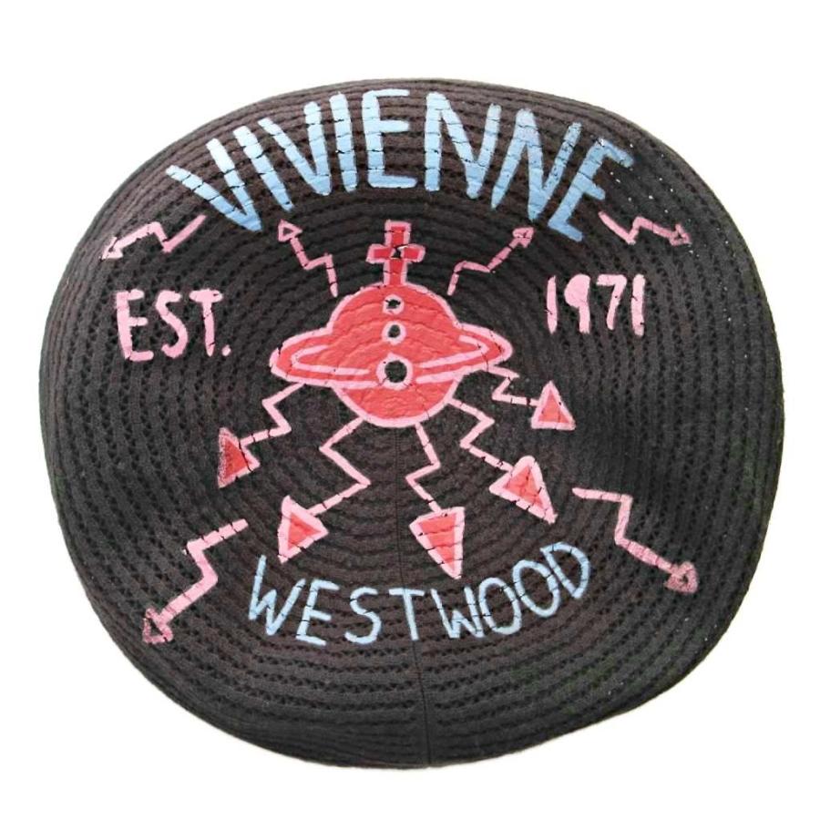 Vivienne Westwood ブラックサマーニットベレー帽 Vivienne Westwood（ヴィヴィアンウエストウッド） サマー ベレー帽