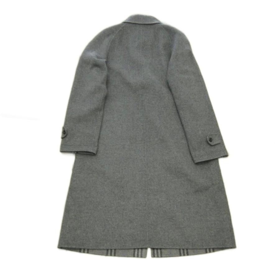 【美品】バーバリー　ビンテージ　ロングコート　ノバチェック　グレーブルー40 L 美品】バーバリー ビンテージ ロングコート ノバチェック グレーブルー