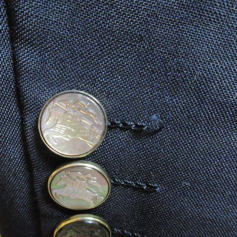 バーバリー ロンドン テーラードジャケット ブレザー モヘア ウール 貝