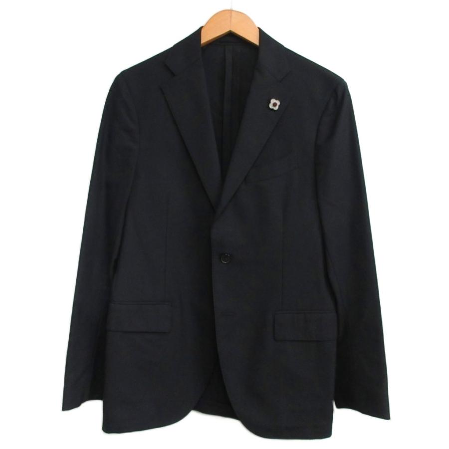 ラルディーニ LARDINI 美品 ブートニエール付き ウール テーラード