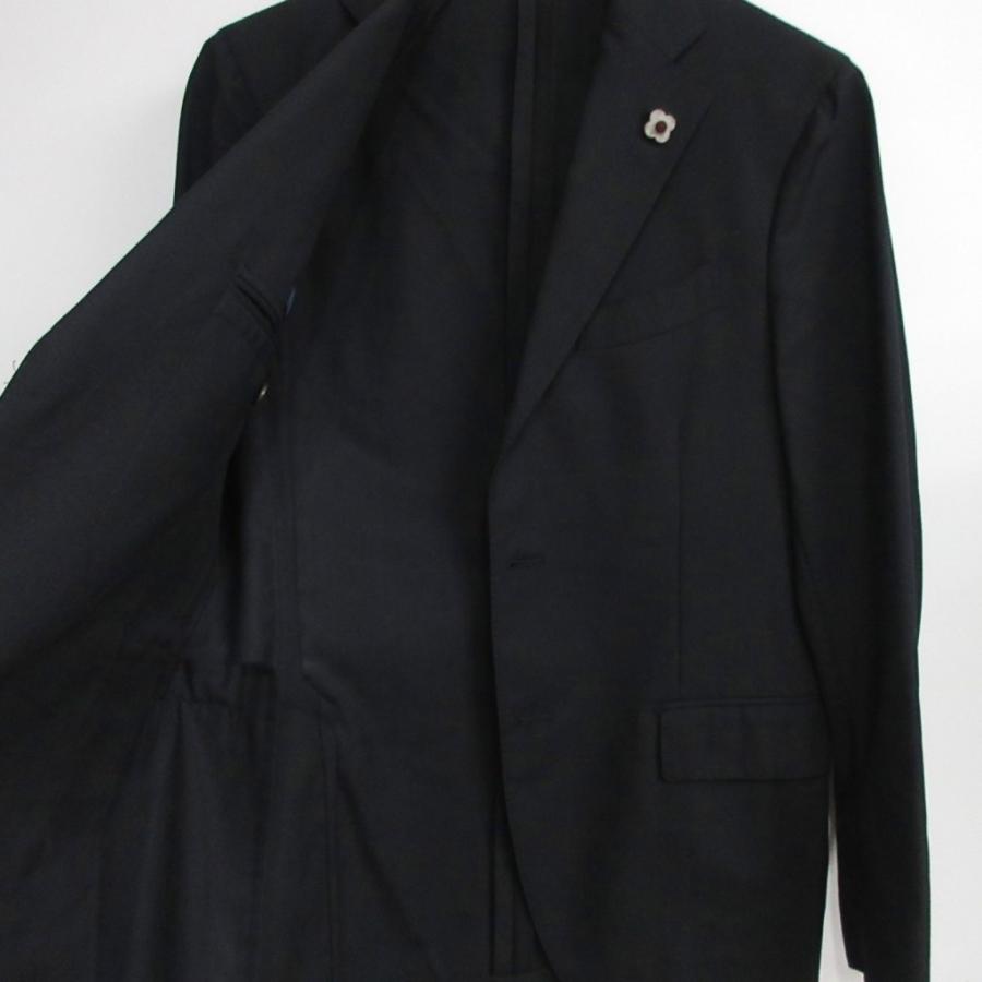 ラルディーニ LARDINI 美品 ブートニエール付き ウール テーラード