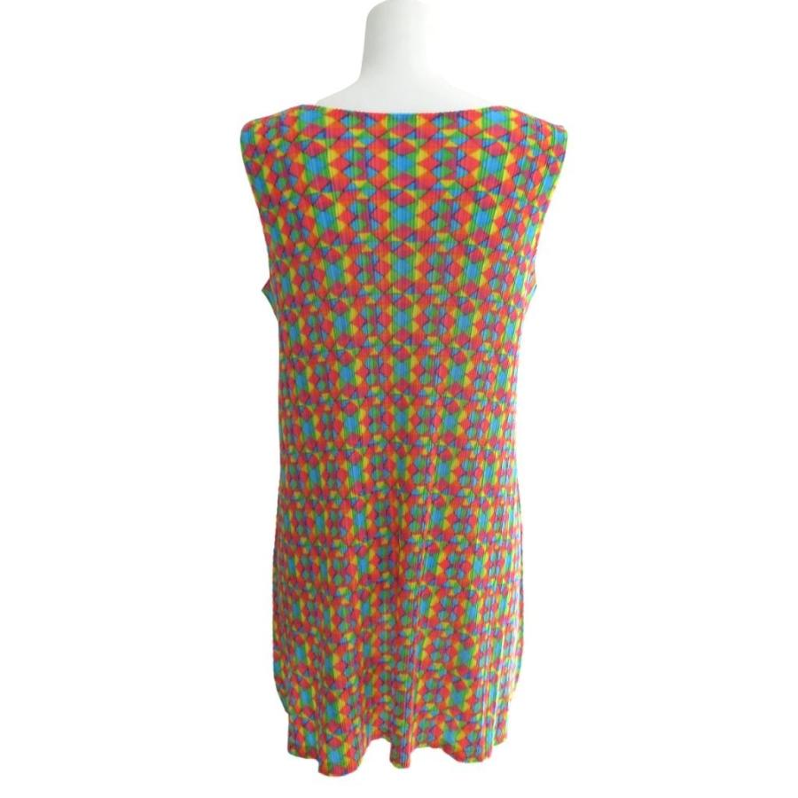 未使用品 プリーツプリーズ PLEATS PLEASE イッセイミヤケ 極美品 総柄 