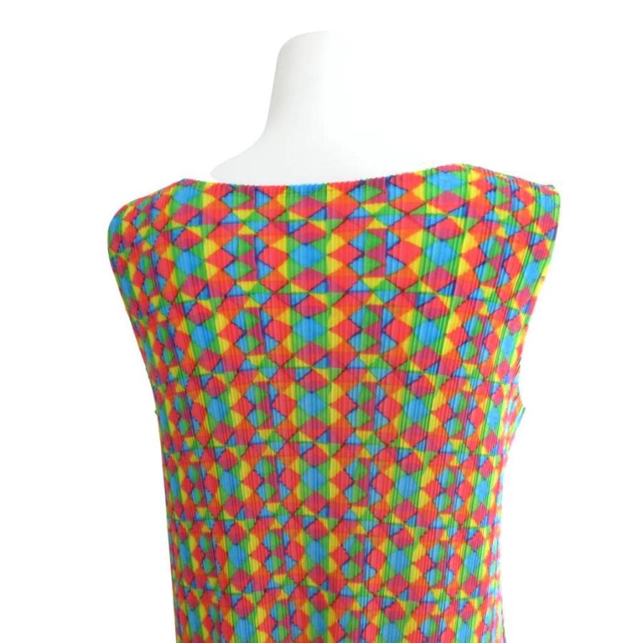 未使用品 プリーツプリーズ PLEATS PLEASE イッセイミヤケ 極美品 総柄 