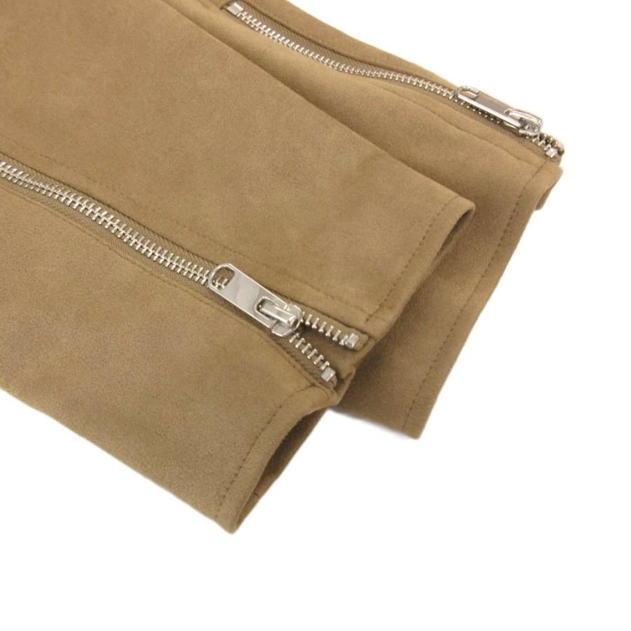 ZARA（ザラ） スエード風バイカージャケット ライダース フェイク