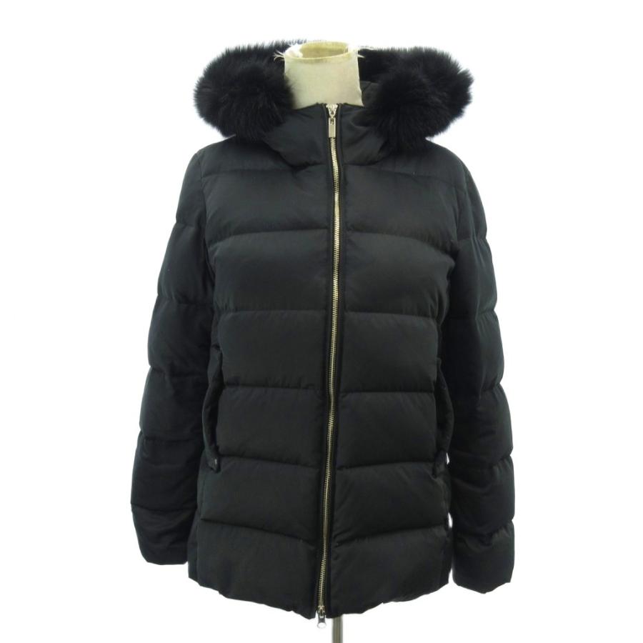 スタンザドルチェ STANZA DOLCE ダウンコート ジャケット ファー 黒