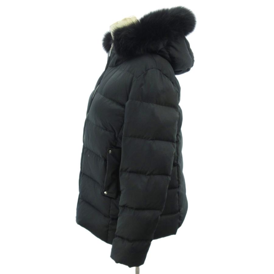 スタンザドルチェ STANZA DOLCE ダウンコート ジャケット ファー 黒