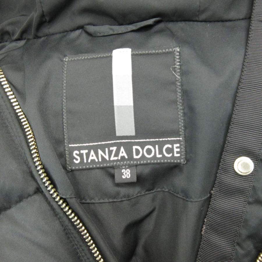 スタンザドルチェ STANZA DOLCE ダウンコート ジャケット ファー 黒