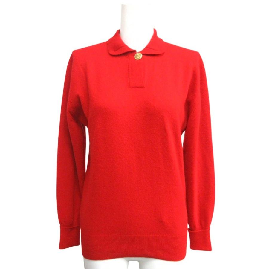 CHANEL（シャネル） ヴィンテージ ピュアカシミヤ ニットポロ ココ