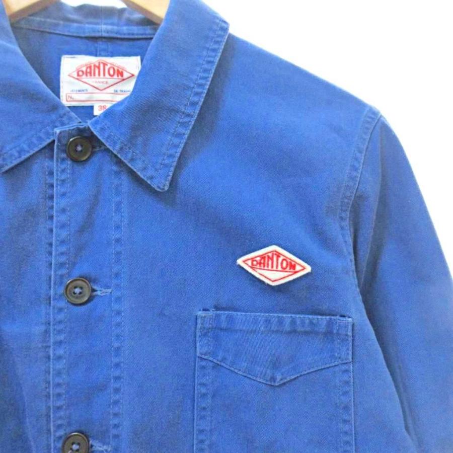 ダントン DANTON カバーオール ワークジャケット ブルゾン 38 青