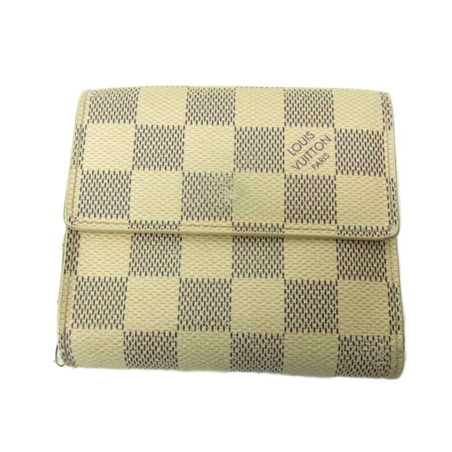 美品　ルイヴィトン ダミエ アズール　ポルトフォイユ トレゾール 折り財布 ☆極上美品☆ルイヴィトン ダミエ アズール ポルトフォイユ トレゾール