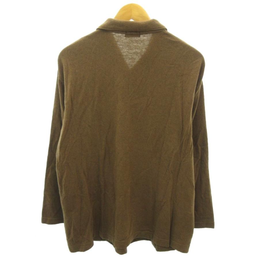 コムデギャルソンオムプリュス COMME des GARCONS HOMME PLUS AD1995 田中オム ニットポロ セーター ウール 長袖 茶 ブラウン 0128