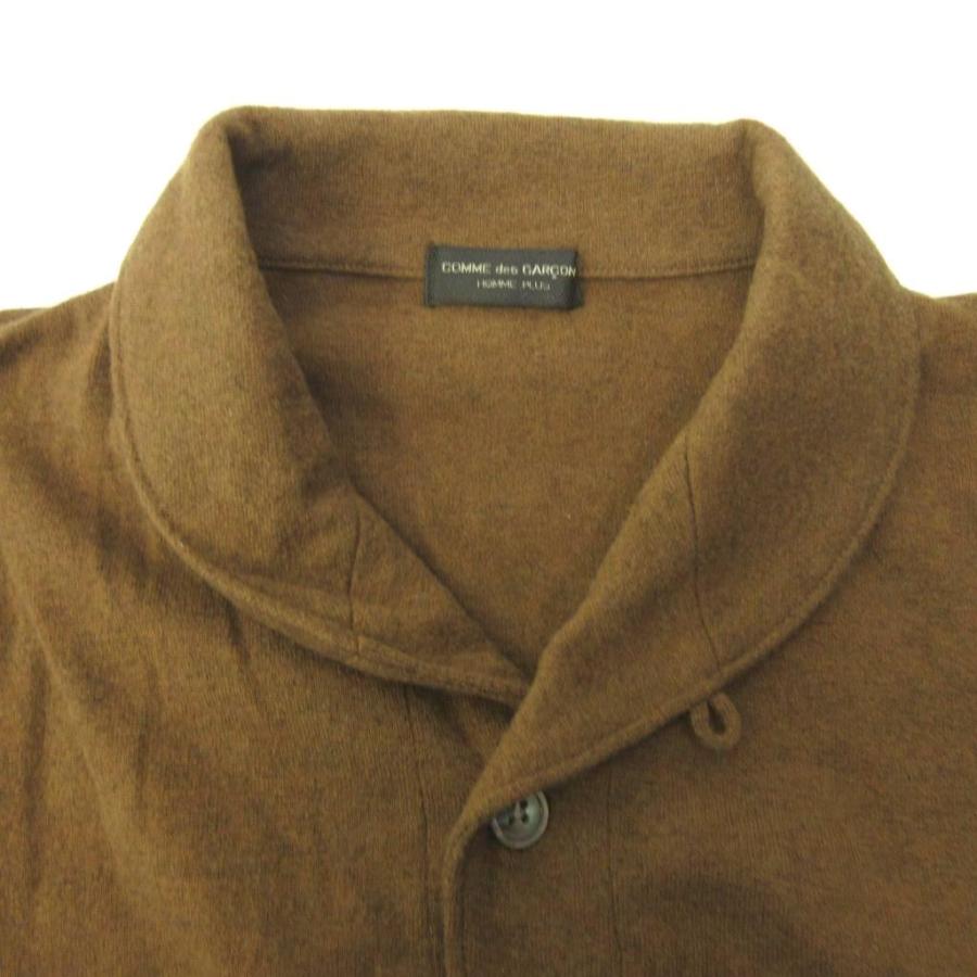 コムデギャルソンオムプリュス COMME des GARCONS HOMME PLUS AD1995 田中オム ニットポロ セーター ウール 長袖 茶 ブラウン 0128