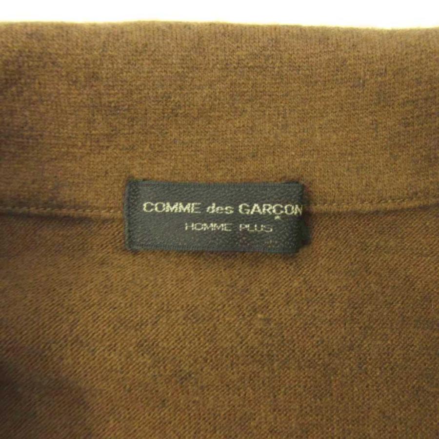 コムデギャルソンオムプリュス COMME des GARCONS HOMME PLUS AD1995 田中オム ニットポロ セーター ウール 長袖 茶 ブラウン 0128