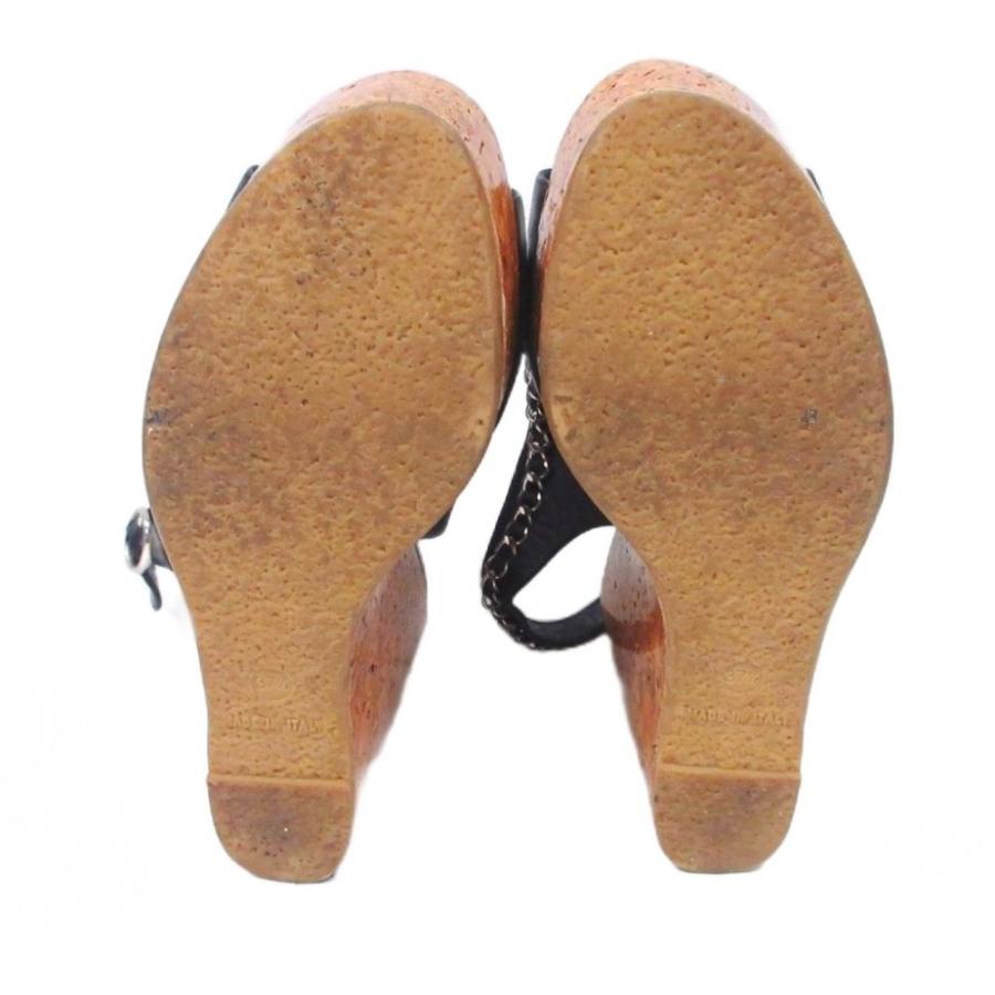 CHANEL（シャネル） コルクサンダル ココマーク ロゴ チェーン レザー