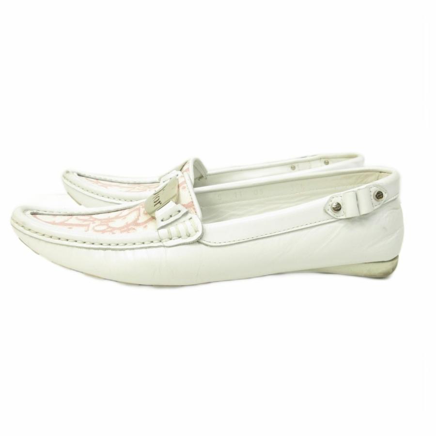 Christian Dior ディオール　トロッター パンプス 24㎝相当 ディオール Dior トロッター ローファー ドライビングシューズ レザー