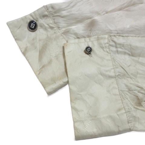 FENDI（フェンディ） jeans ズッカ ロゴ 総柄 シルクシャツ ブラウス