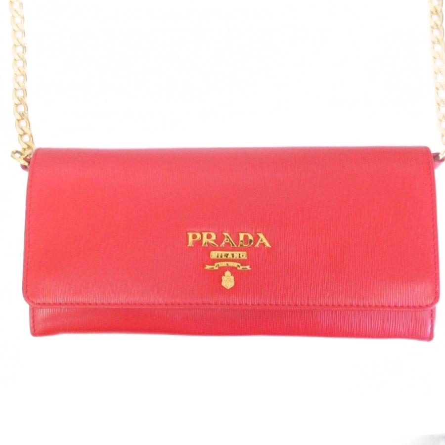 PRADA（プラダ） サフィアーノ チェーンウォレット ショルダー ポーチ 