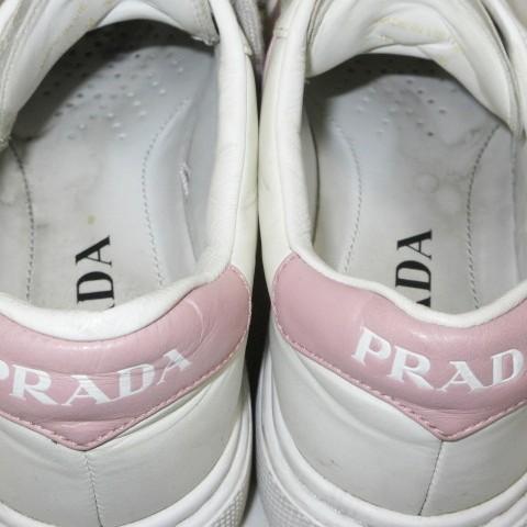 PRADA（プラダ） スムースレザー スニーカー プラットフォーム 