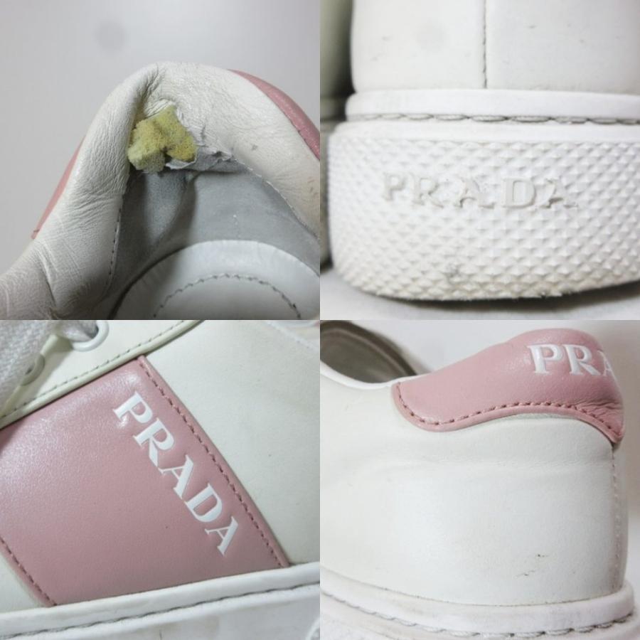 PRADA（プラダ） スムースレザー スニーカー プラットフォーム 