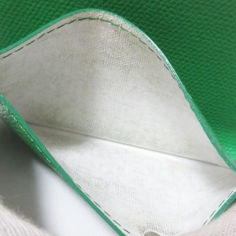 アブラサス AbrAsus 小さい財布 三つ折り レザー 小銭入れあり 緑