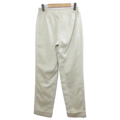 新年特価　シャネル　コットンパンツ　オフホワイト　38 CHANEL（シャネル） 00SS パンツ チノパン ハイウエスト ボタンフライ