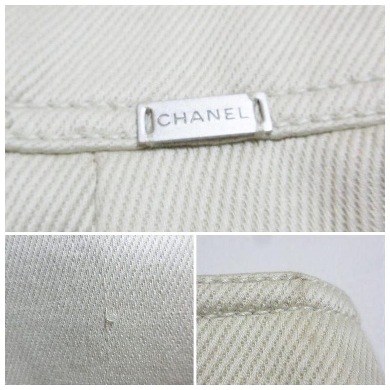 00s OLD CHANEL コットンレーヨンパンツ フランス製 極美品 Vintage